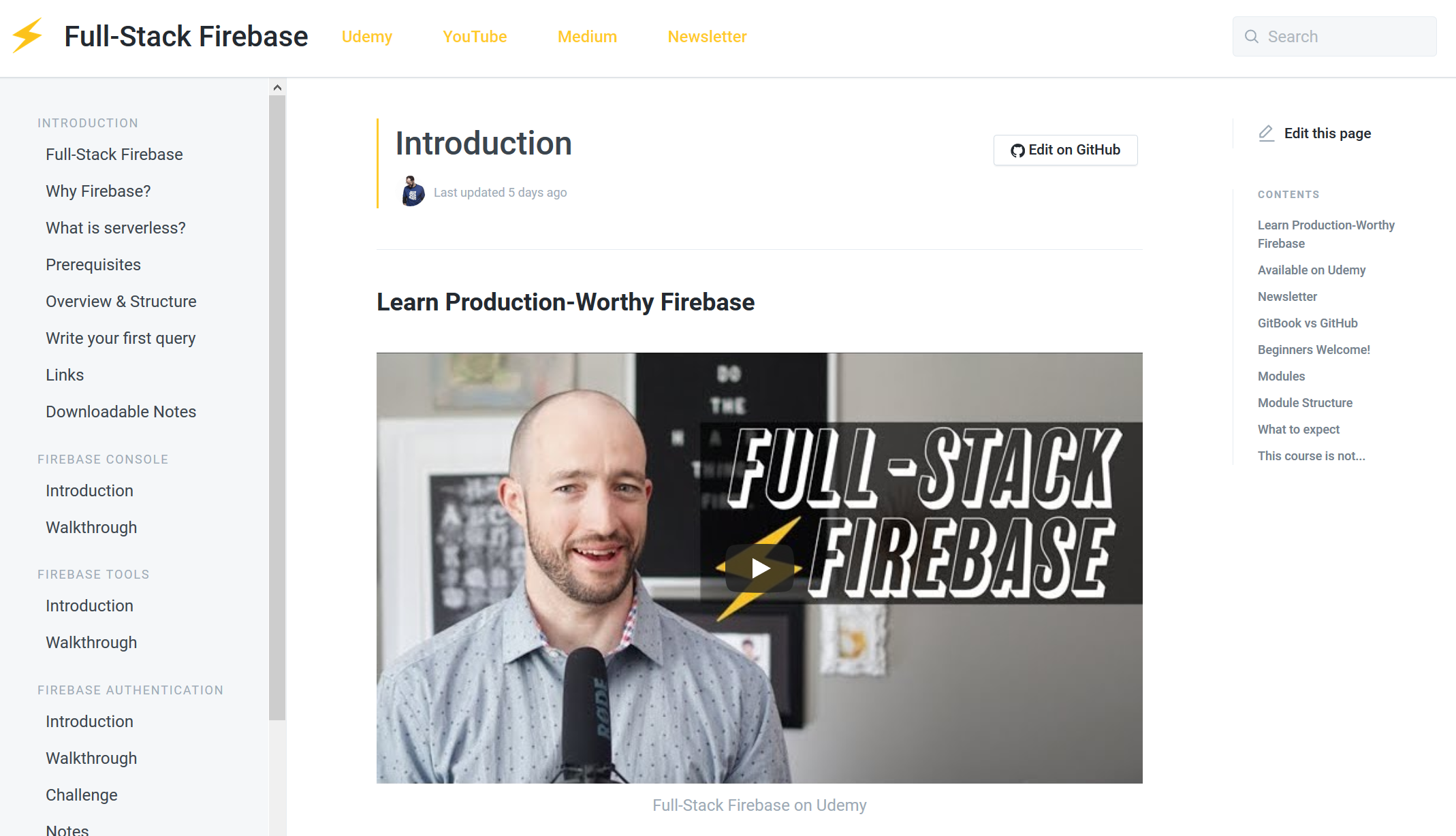 FullStackFirebase.com: Free and open-source